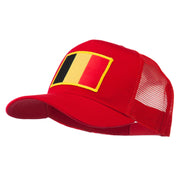 Belgium Flag Patched Mesh Cap