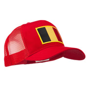 Belgium Flag Patched Mesh Cap