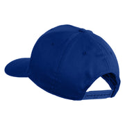USA Brown Flag Marines Patched Solid Cotton Twill Pro Style Cap - Royal OSFM