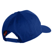 USA Brown Flag Marines Patched Solid Cotton Twill Pro Style Cap - Royal OSFM