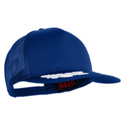 Scrambled Eggs Yellow Patch Patched Solid Cotton Twill 5 panel Mesh Back Cap - Royal OSFM