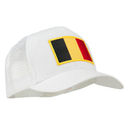 Belgium Flag Patched Mesh Cap