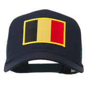 Belgium Flag Patched Mesh Cap