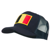 Belgium Flag Patched Mesh Cap