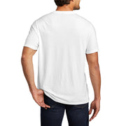 Forever Proud Veteran Men's Big Size District Perfect Tri V-Neck T-Shirt - White XS