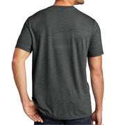 Forever Proud Veteran Men's Big Size District Perfect Tri V-Neck T-Shirt - Black-Frost XS