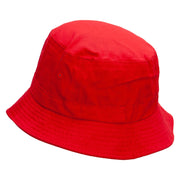 Swag Tagged Embroidered Pigment Dyed Bucket Hat - Red OSFM