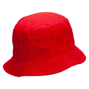 Swag Tagged Embroidered Pigment Dyed Bucket Hat - Red OSFM