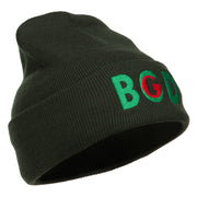 Bangladesh BGD Flag Embroidered Long Beanie