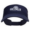 Halloween And Web Embroidered Cotton Twill Sun Visor