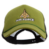 Fighter Air Force Embroidered Summer Foam Mesh Trucker Cap - Cactus-Black OSFM