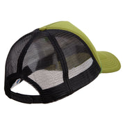 Fighter Air Force Embroidered Summer Foam Mesh Trucker Cap - Cactus-Black OSFM