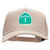 California 1 Solid Cotton Twill 5 panel Mesh Back Cap