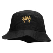 Swag Tagged Embroidered Pigment Dyed Bucket Hat - Black OSFM