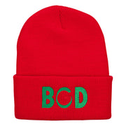 Bangladesh BGD Flag Embroidered Long Beanie