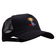 Number One Dad Five Panels Pro Style Trucker Mesh Cap