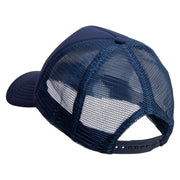 Fighter Air Force Embroidered Summer Foam Mesh Trucker Cap - Navy OSFM