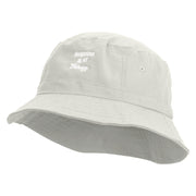 Gardening Is My Therapy Embroidered Bucket Hat - White OSFM