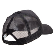 Fighter Air Force Embroidered Summer Foam Mesh Trucker Cap - Black OSFM