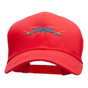 Playing with Drone Embroidered Six Panels Pro Style Cap - Red OSFM