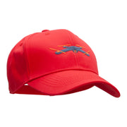 Playing with Drone Embroidered Six Panels Pro Style Cap - Red OSFM