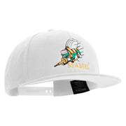 Licensed US Navy Seabees Embroidered Flexfit Snapback Style Cap - White OSFM