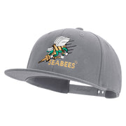 Licensed US Navy Seabees Embroidered Flexfit Snapback Style Cap - Dk-Grey OSFM