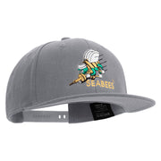 Licensed US Navy Seabees Embroidered Flexfit Snapback Style Cap - Dk-Grey OSFM