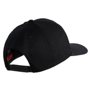 USA Green Flag Marines Patched Solid Cotton Twill Pro Style Cap - Black OSFM