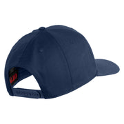 USA Green Flag Marines Patched Solid Cotton Twill Pro Style Cap - Navy OSFM