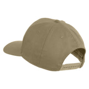 USA Green Flag Marines Patched Solid Cotton Twill Pro Style Cap - Khaki OSFM
