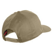 Retired America's Navy Patched Solid Cotton Twill Pro Style Cap - Khaki OSFM
