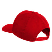 USA Green Flag Marines Patched Solid Cotton Twill Pro Style Cap - Red OSFM