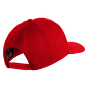 USA Green Flag Marines Patched Solid Cotton Twill Pro Style Cap - Red OSFM