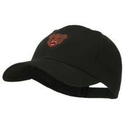 Bear Head Mascot Embroidered Cap