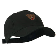 Bear Head Mascot Embroidered Cap