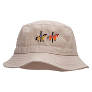 Merry-Go-Round Embroidered Pigment Dyed Bucket Hat