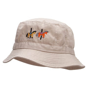 Merry-Go-Round Embroidered Pigment Dyed Bucket Hat