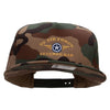 US Air Force Veteran Dad 5 Panel Camouflage Flat Bill Snapback Cap - Camo OSFM