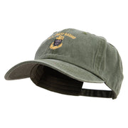 Silver US Coast Guard Cotton Twill Premium Pigment Dyed Cap - Olive OSFM