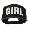 Flat Bill Hip Hop Casual Girl Embroidered Cap