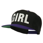 Flat Bill Hip Hop Casual Girl Embroidered Cap