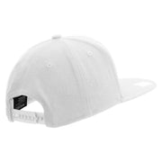 Licensed US Navy Circle Emblem Embroidered Flexfit Snapback Style Cap - White OSFM