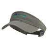 Green Power Embroidered Pro Style Cotton Twill Washed Visor - Olive OSFM