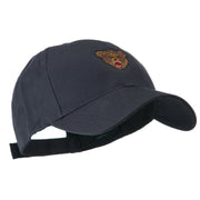 Bear Head Mascot Embroidered Cap