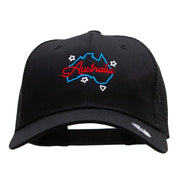 Neon Aussie Embroidered High Profile Mesh Cap