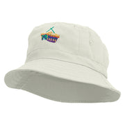 Mardi Gras Double Drum Embroidered Bucket Hat