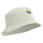 Mardi Gras Double Drum Embroidered Bucket Hat