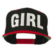 Flat Bill Hip Hop Casual Girl Embroidered Cap