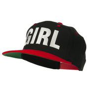 Flat Bill Hip Hop Casual Girl Embroidered Cap